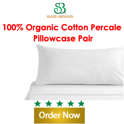Organic Cotton Percale pillowcases