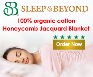 100% ORGANIC COTTON HONEYCOMB JACQUARD BLANKET
