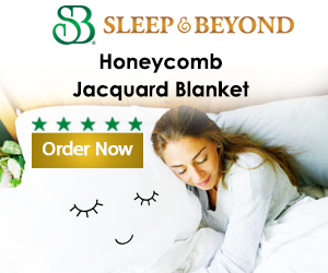 100% ORGANIC COTTON HONEYCOMB JACQUARD BLANKET