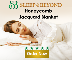 100% ORGANIC COTTON HONEYCOMB JACQUARD BLANKET